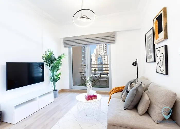 1Br Marina View Rooftop Pool Dubai Marina